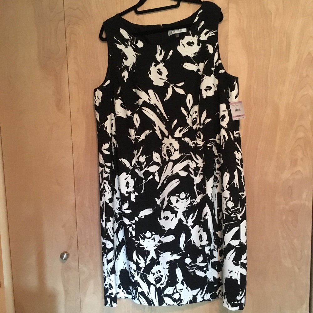 Kasper Scoop Neck Sheath Dress 22W NWT